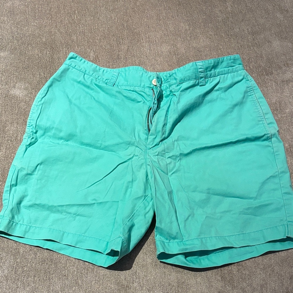Vineyard Vines Aqua Flat Front Shorts